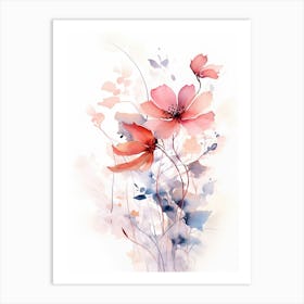 Scarlet Sensation: Poppy Flower Print Art Print