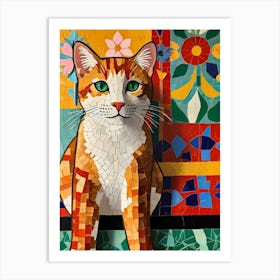 Mosaic Cat 1 Art Print