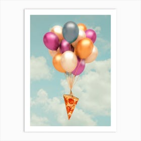 Pizza Balloon Art Print