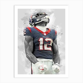 Nico Collins Houston Texans Art Print