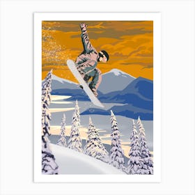 Snowboarder Art Print