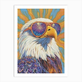 Eagle With Sunglasses 7 Affiche