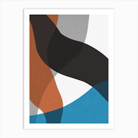 Colorful abstract shapes 42 Art Print