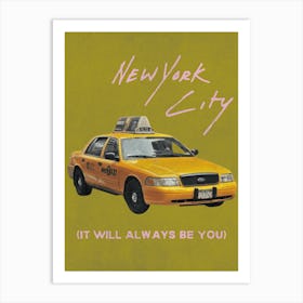 New York City, It Will Always Be You | Retro NYC Travel Collage 3 Affiche