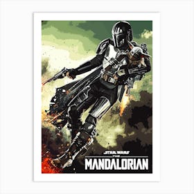 Star Wars Mandalorian 1 Art Print
