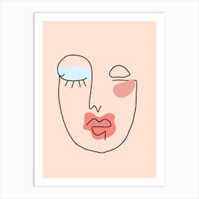 Woman'S Face 7 Art Print