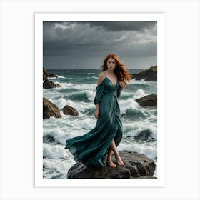 Scotland Stormy Sea Art Print