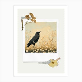 Scrapbook Bird Fairycore Painting 2 Art Print