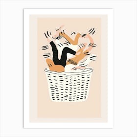 Basket Of Clothes 3 Art Print