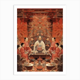 Chinese Ancestor Worship Illustration 5 Art Print