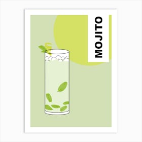 Mojito Cocktail 1 Art Print