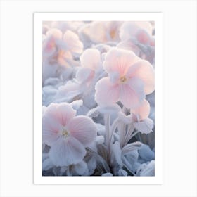 Frosty Botanical Impatiens 1 Art Print