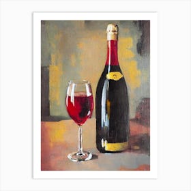 Lambrusco 1 Oil Painting Cocktail Poster Art Print