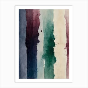 Watercolor Splatters 1 Art Print