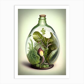 Glass Snail 1 Botanical Art Print