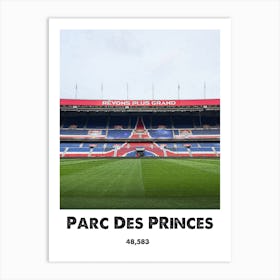 Parc Des Princes, Football, Stadium, Soccer, Art, Wall Print Art Print