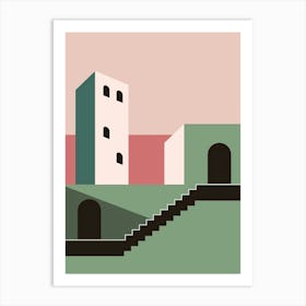 House With Stairs Art Print