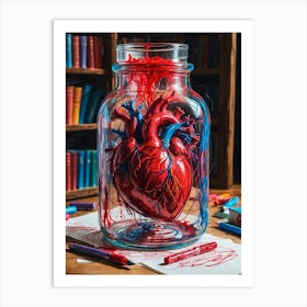 Heart In A Jar Art Print