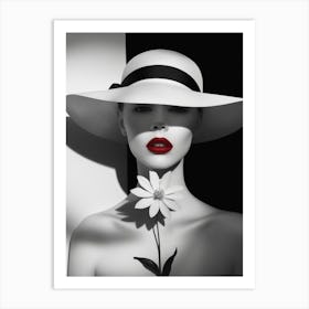 White Hat 1 Art Print