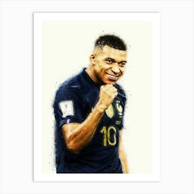 Kylian Mbappe France 2 Art Print