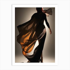 Silhouette of a Woman Art Print