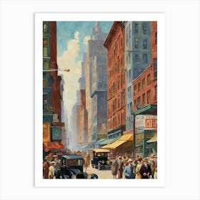 New York City Street Scene 20 Art Print