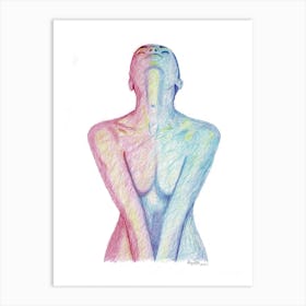 Nude of woman 2 Art Print