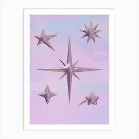 Dreamy Stars Poster Art Print