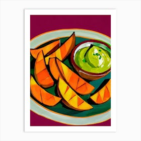 Sweet Potato Guacamole Dip Art Print