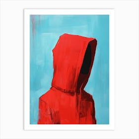 Red Hoodie Art Print