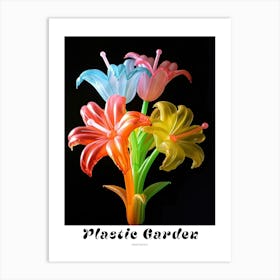 Bright Inflatable Flowers Poster Honeysuckle 2 Art Print