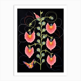 Snapdragon 4 Hilma Af Klint Inspired Flower Illustration Art Print