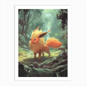 Pokemon Eevee 4 Art Print