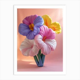 Dreamy Inflatable Flowers Wild Pansy 1 Art Print