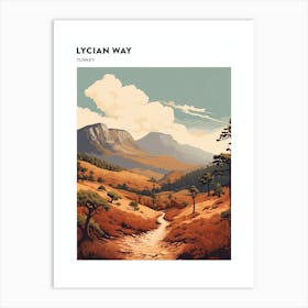 Lycian Way Turkey 4 Hiking Trail Landscape Poster Art Print