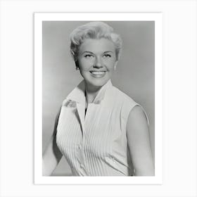 Doris Day Wearing Fashionable Blouse Art Print