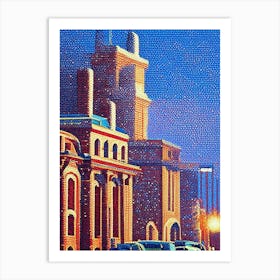 Centennial, City Us  Pointillism Art Print