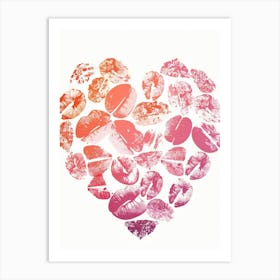 Heart Of Kisses Art Print