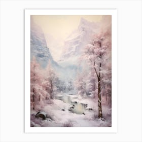 Dreamy Winter Painting Yosemite National Park United States 3 Art Print