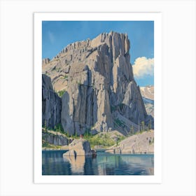 Yosemite Lake Art Print