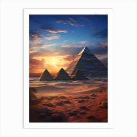 Egyptian Pyramids 2 Art Print