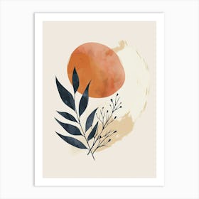 A Dance Of Nostalgic Forms Mid Century Style Art Print