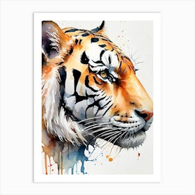 Tiger head Art Print