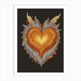 Heart Of Fire 57 Art Print