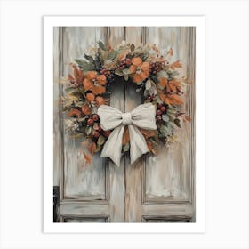 Autumn Wreath Art Print