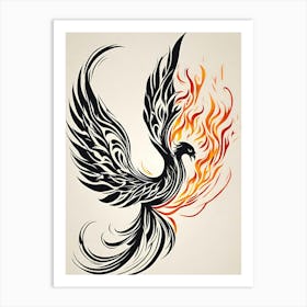 Phoenix Tattoo 3 Art Print