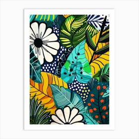 Tropical Leaves 195 Art Print