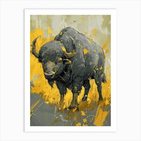 Buffalo Precisionist Illustration 1 Art Print