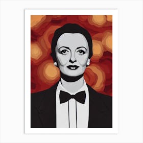 Bette Davis Illustration Movies Art Print