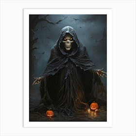 Halloween Skeleton 10 Art Print